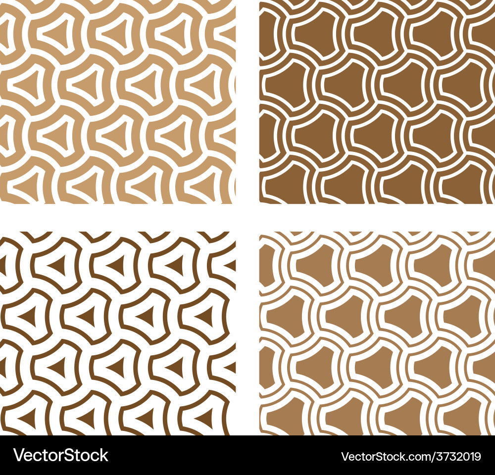 Line rounded triangle seamless background vector image