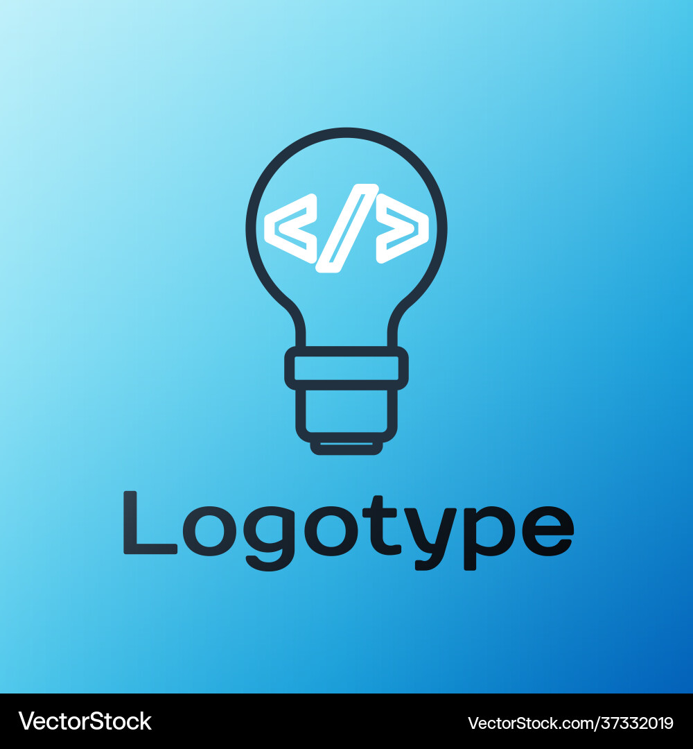 Line web design and front end development icon Line web design and front end development icon vector image