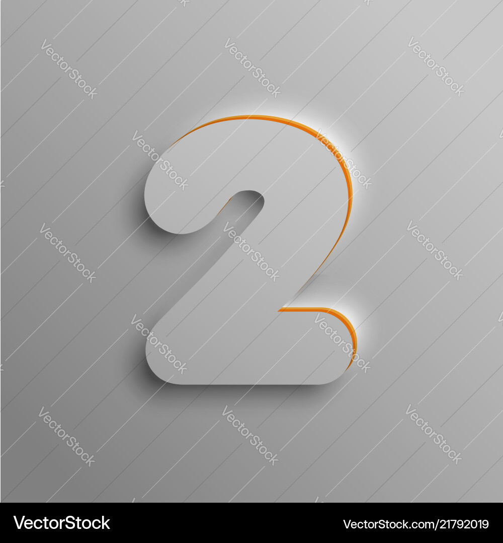 Realistic 3d font Realistic 3d font vector image