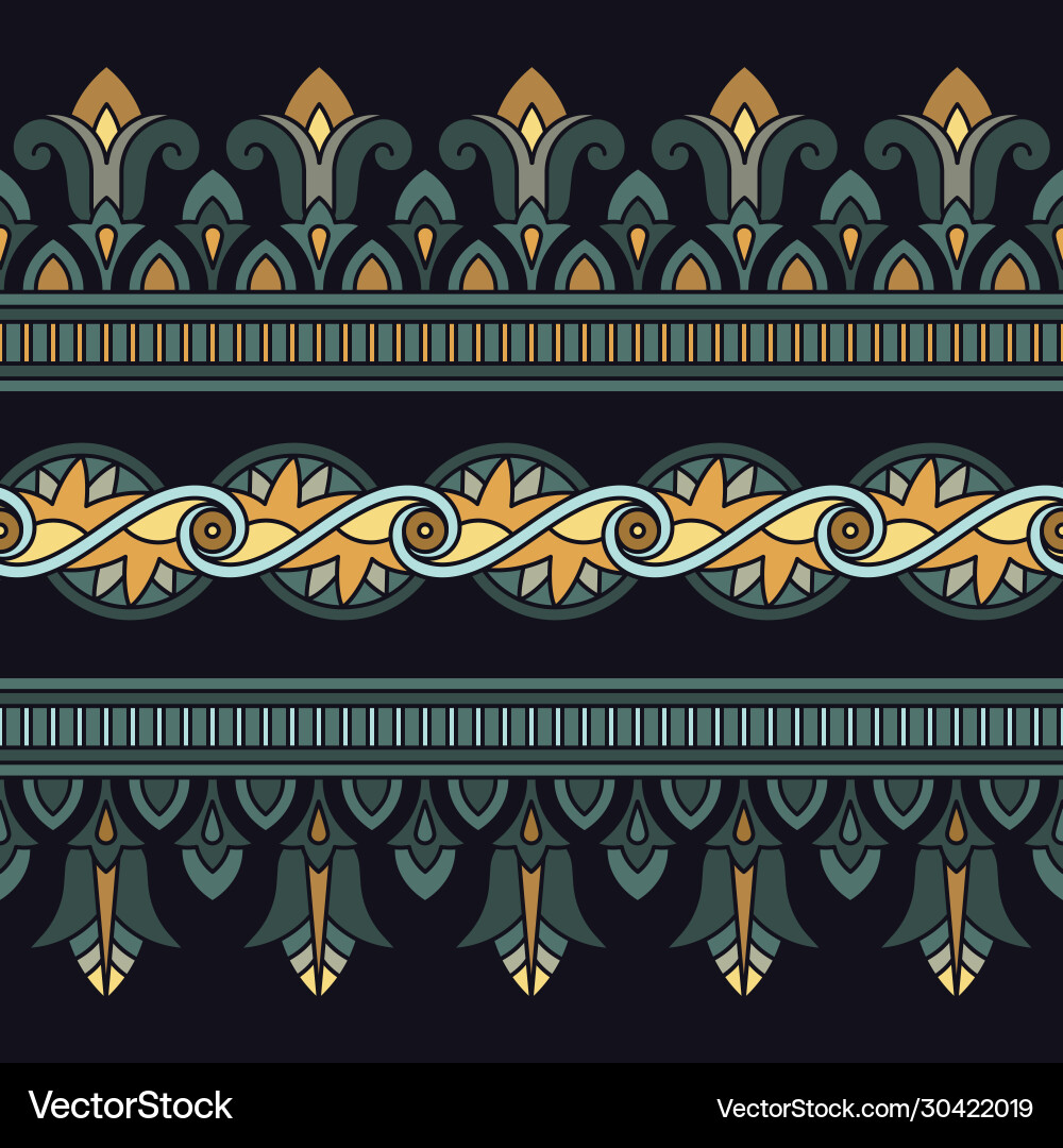 Seamless horizontal pattern based Seamless horizontal pattern based vector image