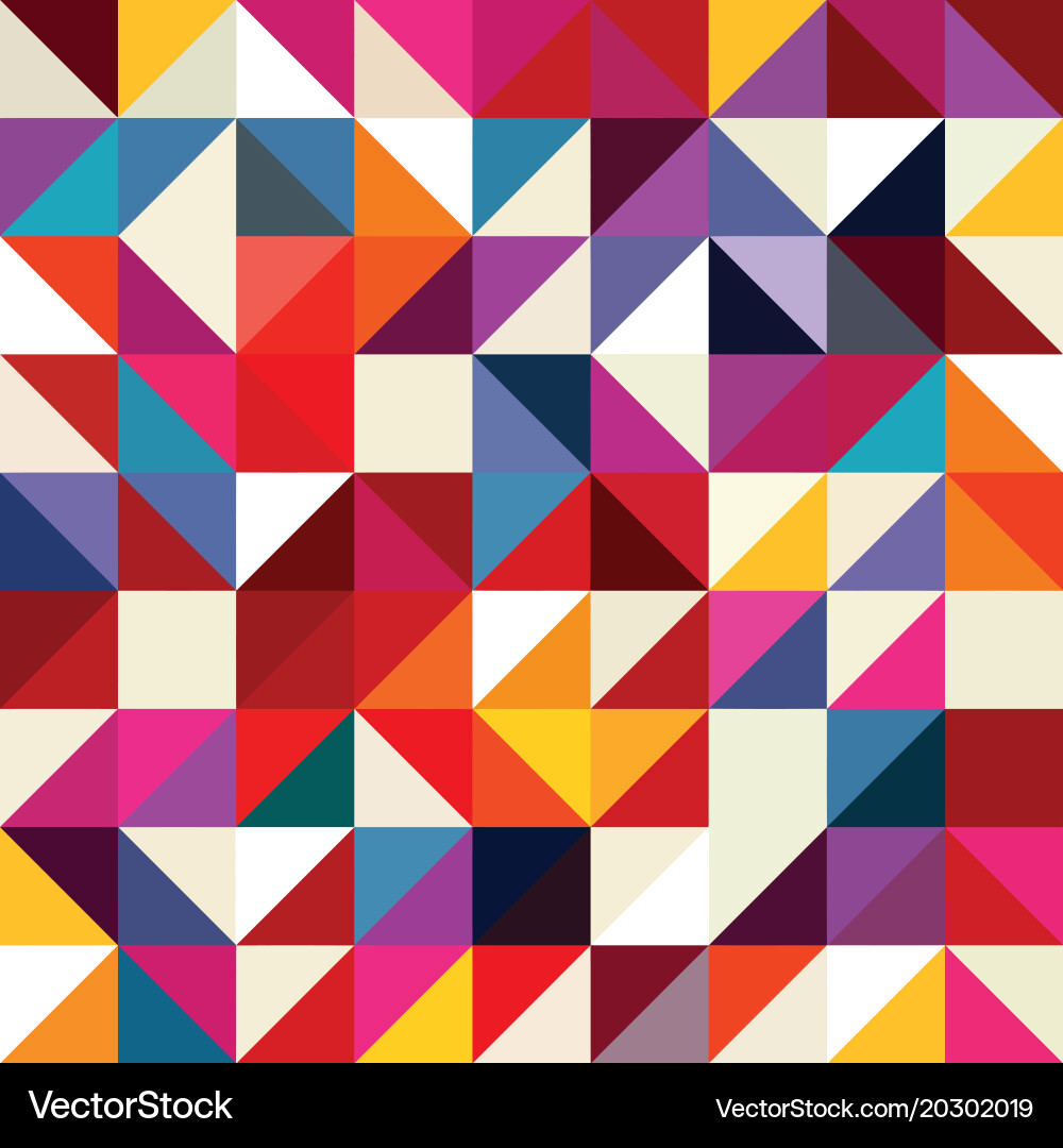 Triangle geometric shapes pattern vector image