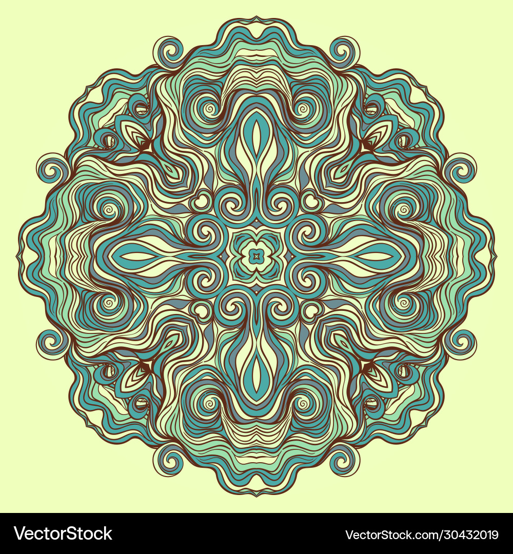 Turquoise Circle Pattern vector image