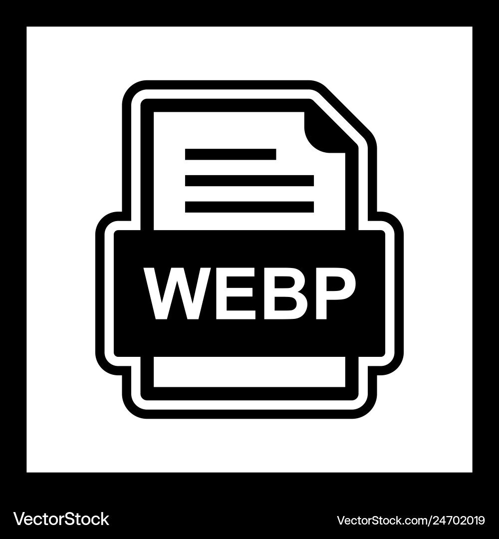 Webp file document icon vector image