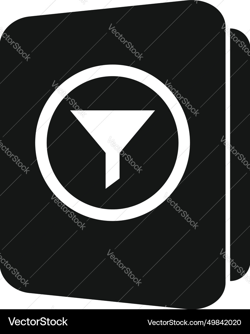 Data filter folder icon simple conversion Data filter folder icon simple conversion vector image