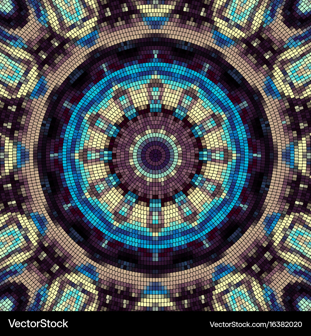 Intricate Mosaic Pattern Vector Image