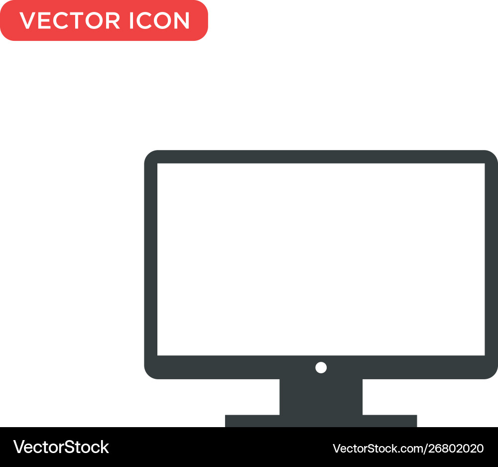 Monitor icon design Monitor icon design vector image
