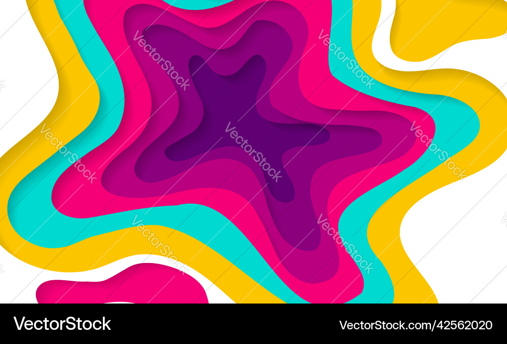 Papercut modern abstract background design Papercut modern abstract background design Vector Image