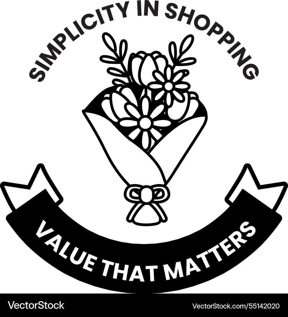 Simplicity in shopping value that matters Simplicity in shopping value that matters vector image