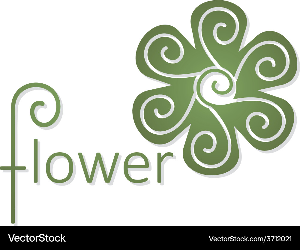 Abstract infinite loop logo template vector image
