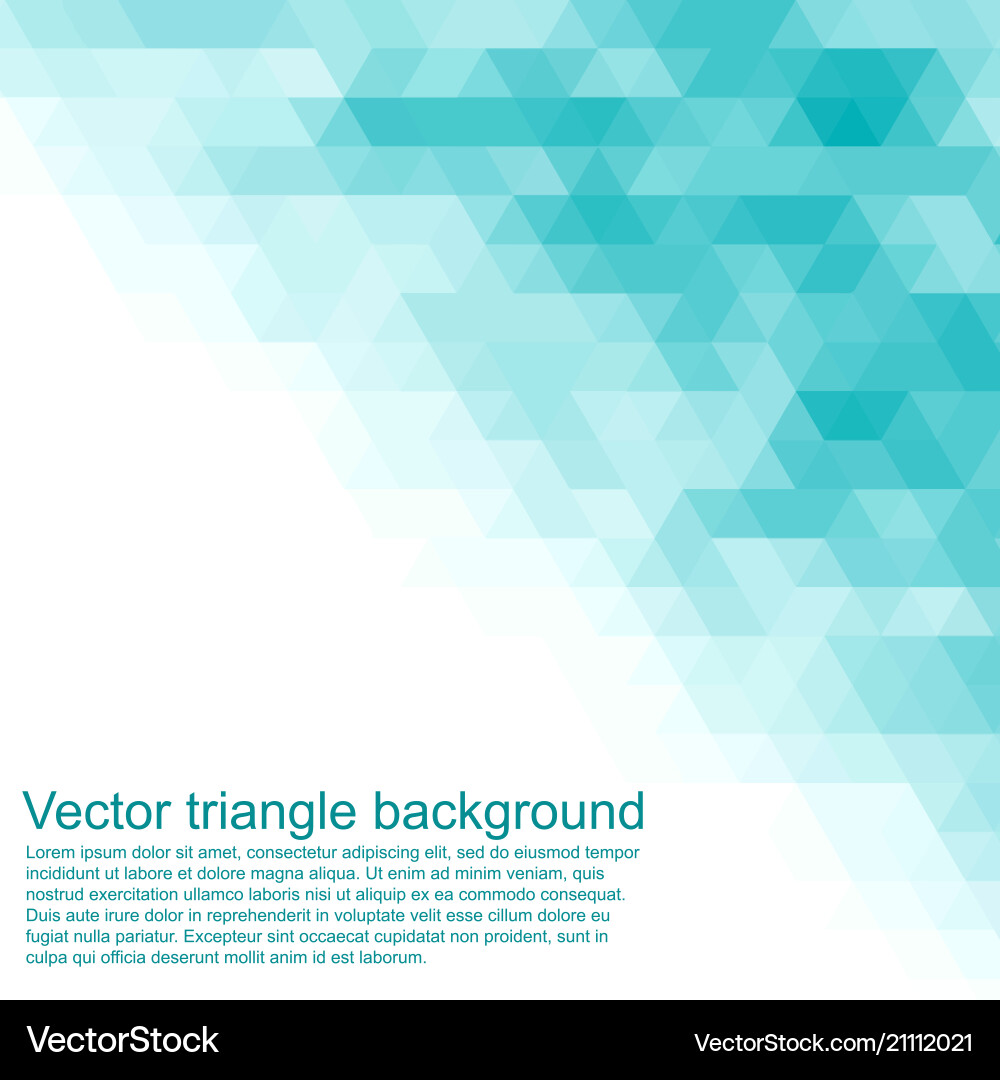 Geometric Triangle Background Vector Image