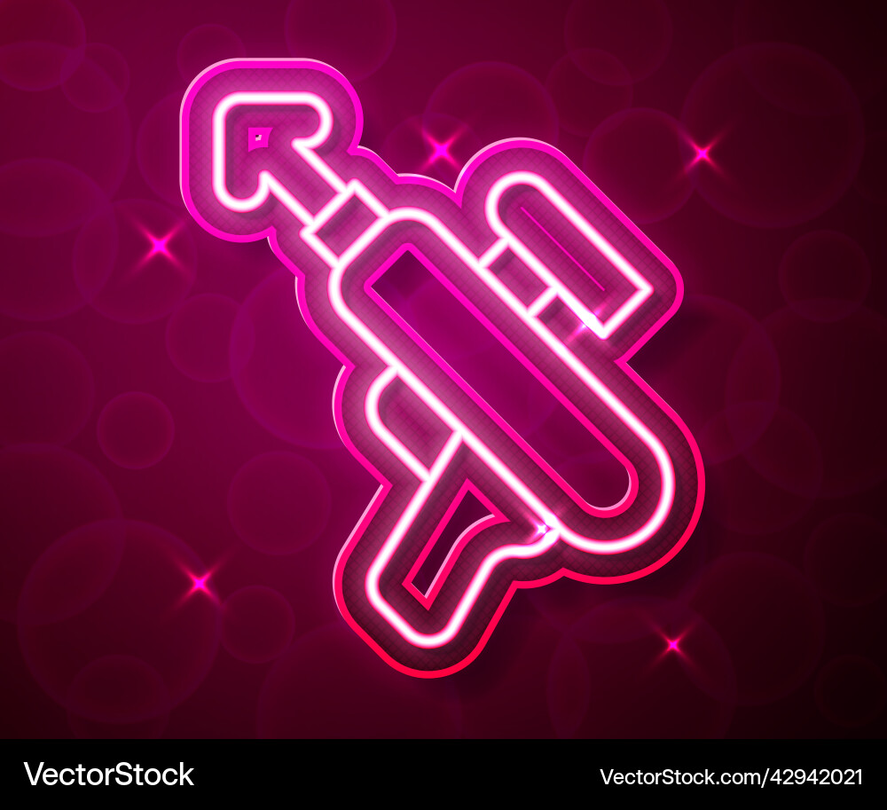 Glowing neon line fishing harpoon icon isolated Glowing neon line fishing harpoon icon isolated vector image