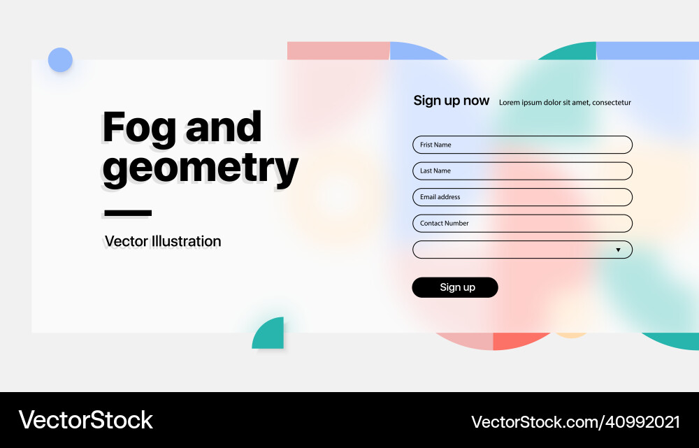 Landing page design von website web Landing page design von website web Vektorbild