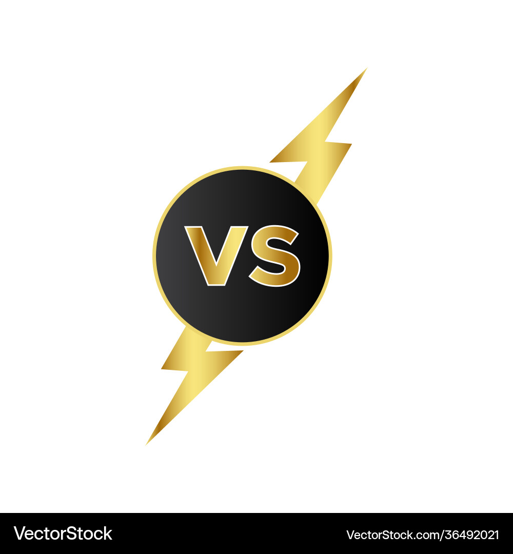 Lightning vs element vector image