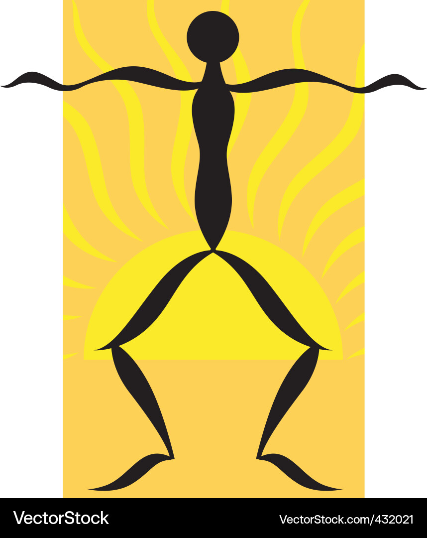 Man exercise Vector Image