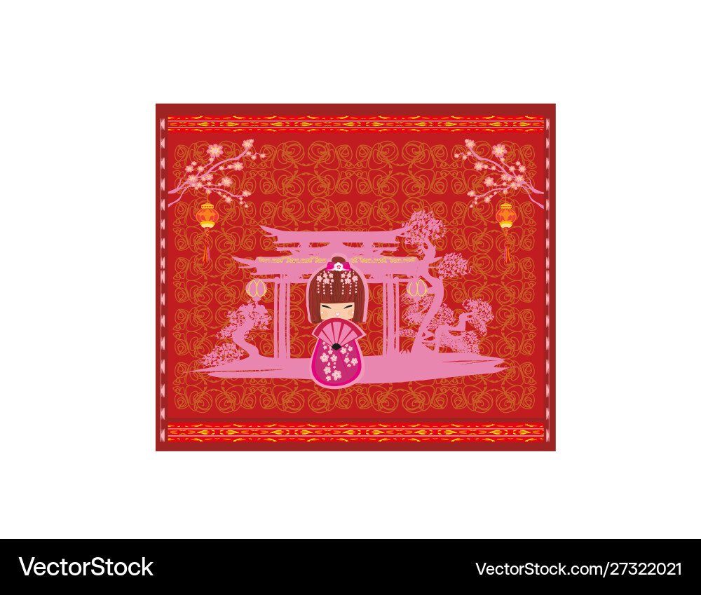 Mid-autumn festival for chinese new year - card Mid-autumn festival for chinese new year - card vector image