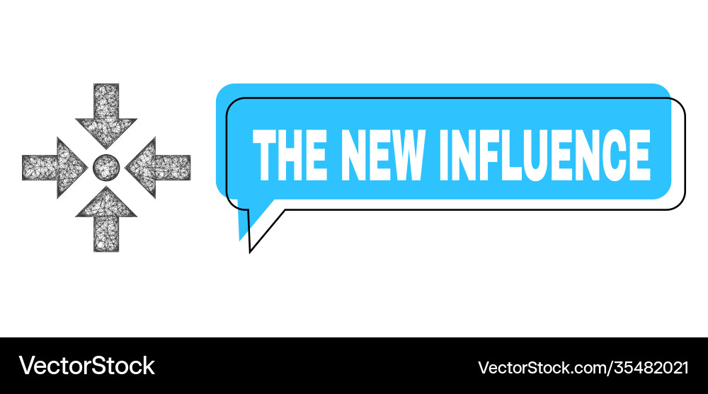 Misplaced the new influence conversation frame Misplaced the new influence conversation frame vector image