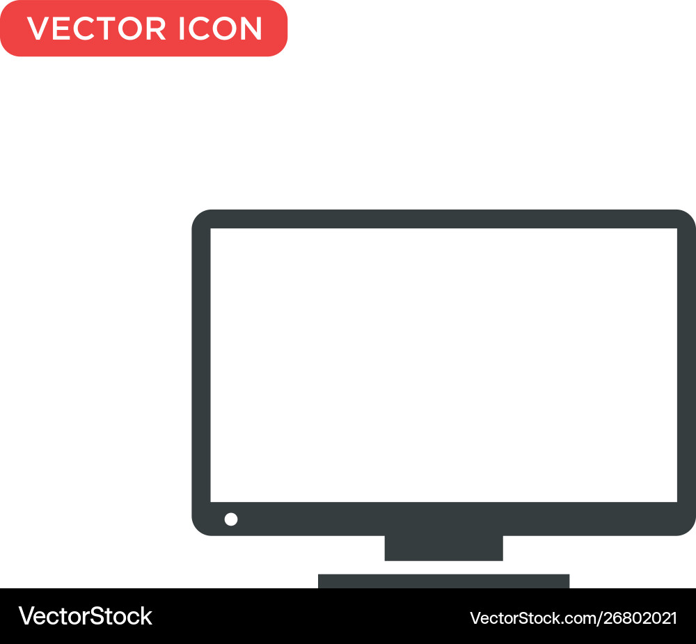 Monitor icon design Monitor icon design vector image