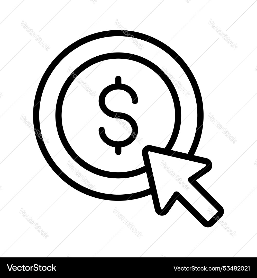 Pay per click Vector Image