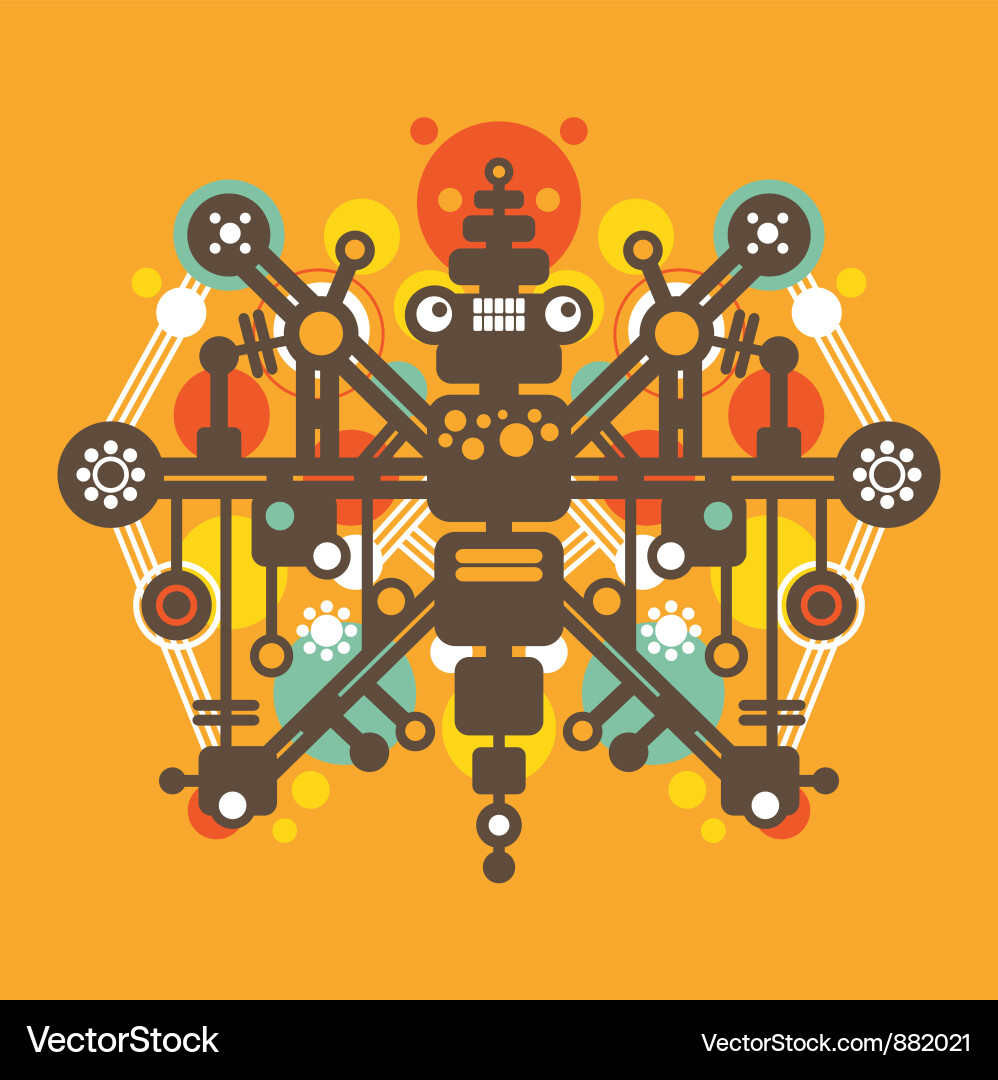 Robot vector image