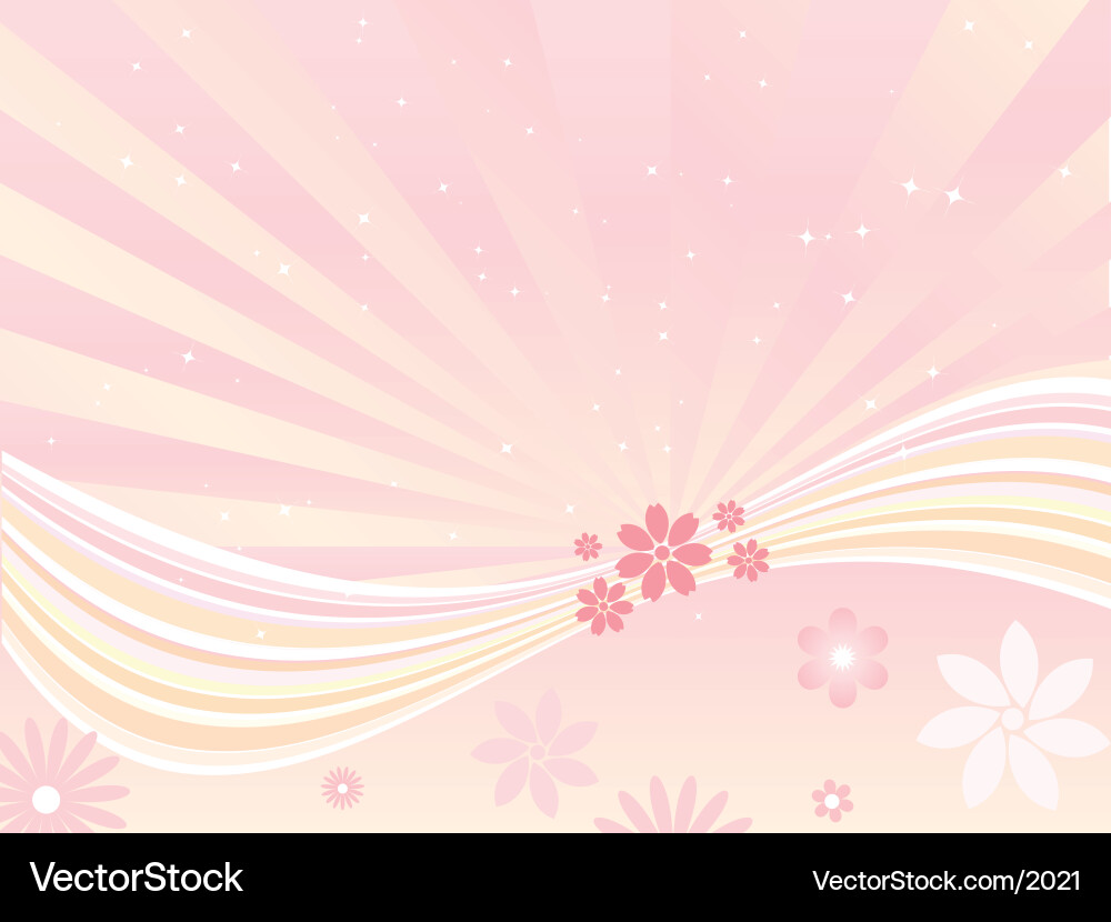 Vibrant Floral Summer Burst Vector Image