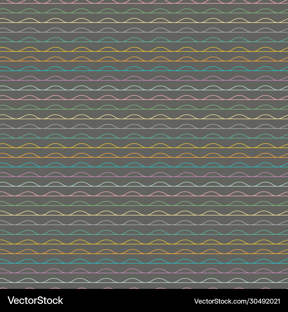 Wavy stripe repeat pattern perfect Vector Image
