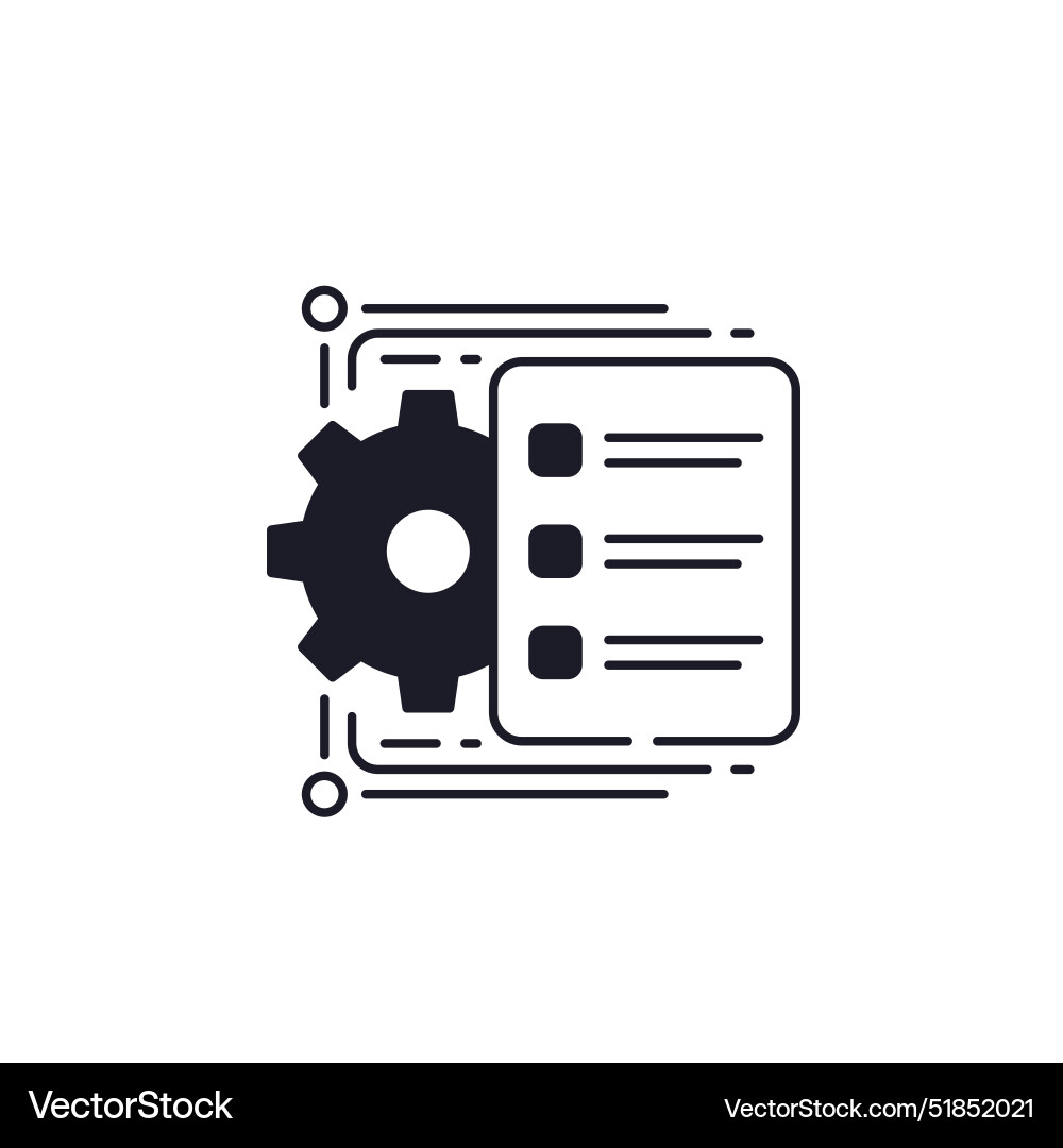 Workflow or project icon vector image