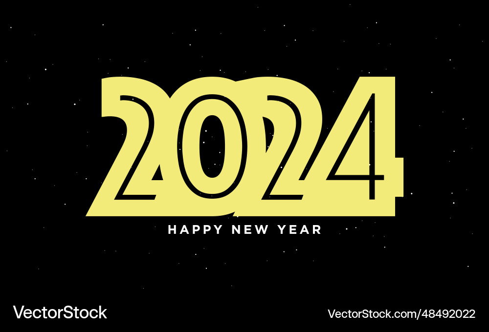 2024 happy new year background design 2024 happy new year background design vector image