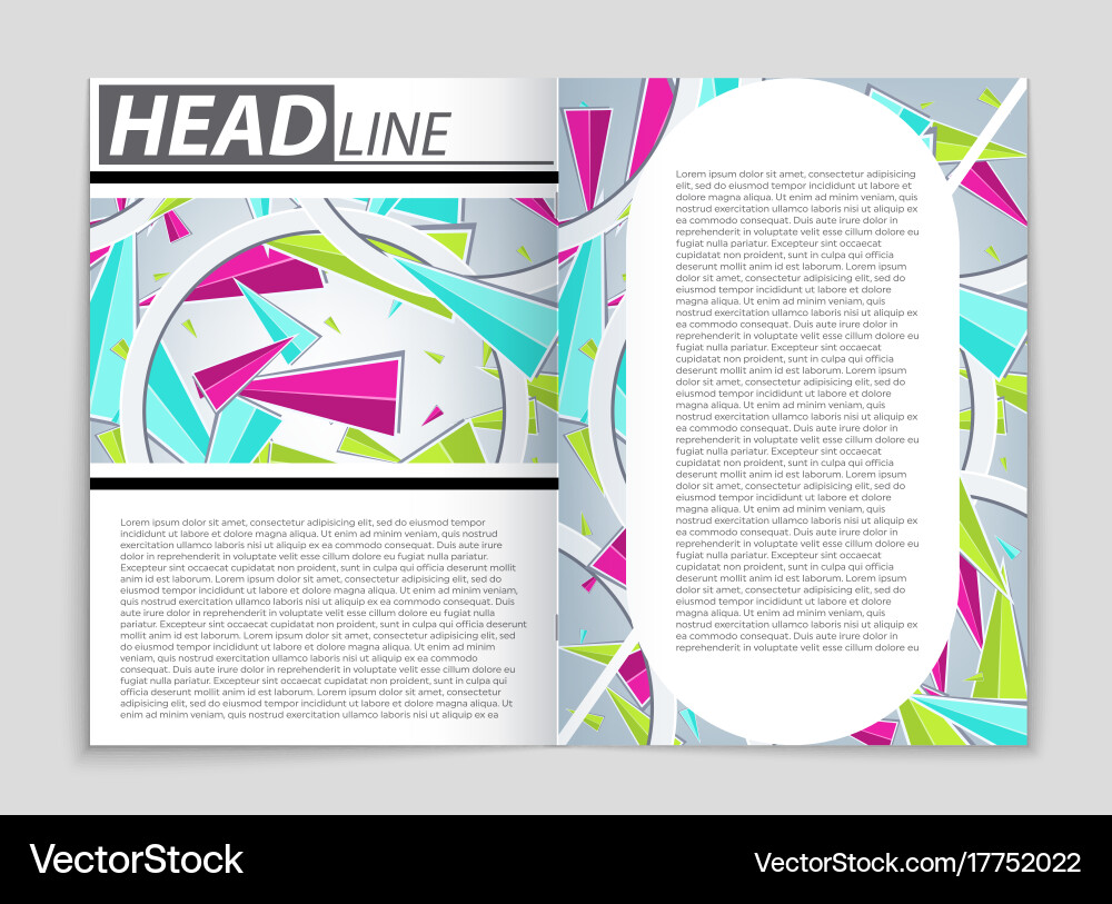 Abstract layout background set for art vector image
