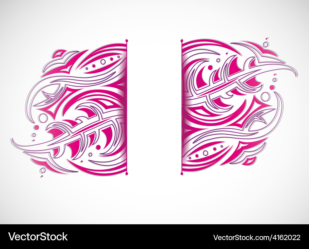 Abstract shape vector image