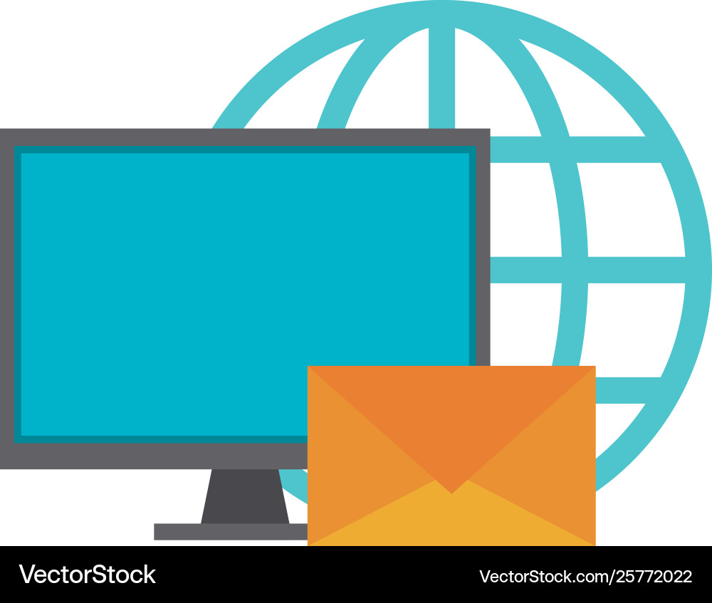 Cloud computing and technology symbols Vector Image