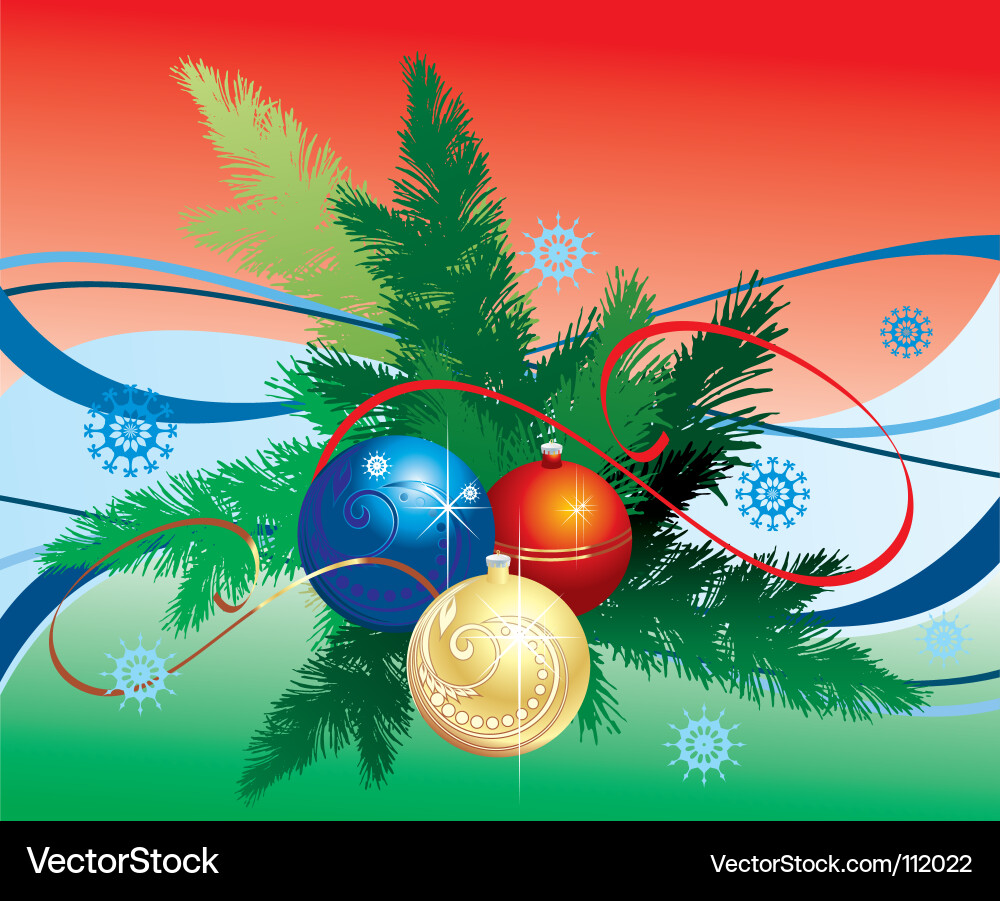Festive Baubles Vector Image