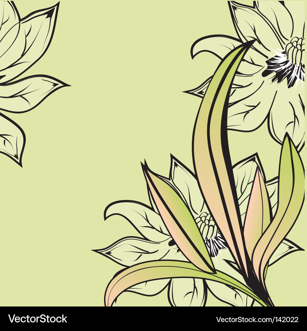 Floral Branch Pattern vector image
