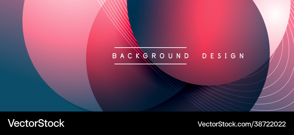 Gradient circles with shadows techno Gradient circles with shadows techno vector image