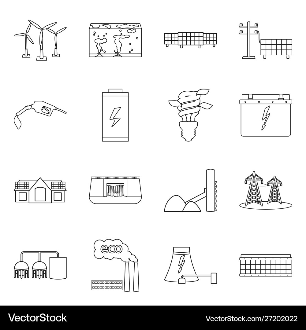 Isolated object bio and planet sign set Isolated object bio and planet sign set Vector Image
