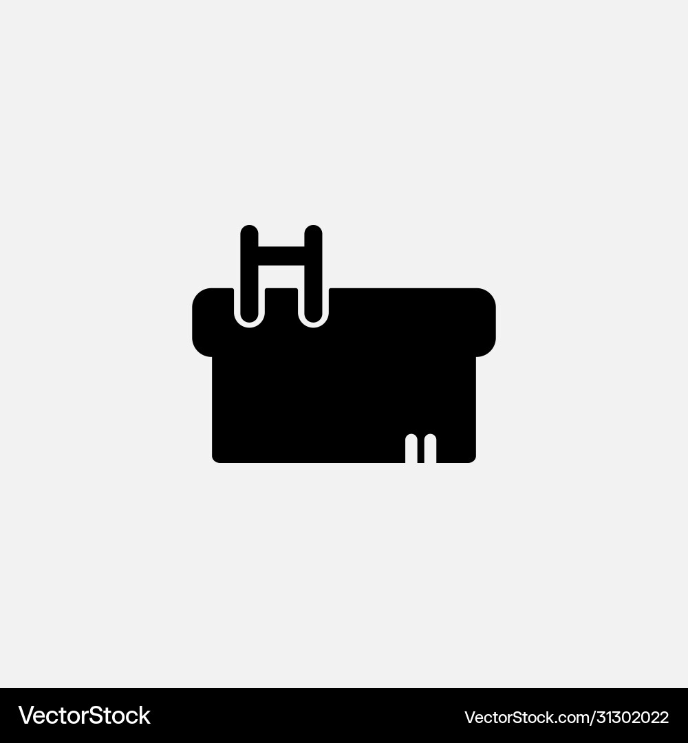 Jacuzzi simple modern icon design Jacuzzi simple modern icon design Vector Image
