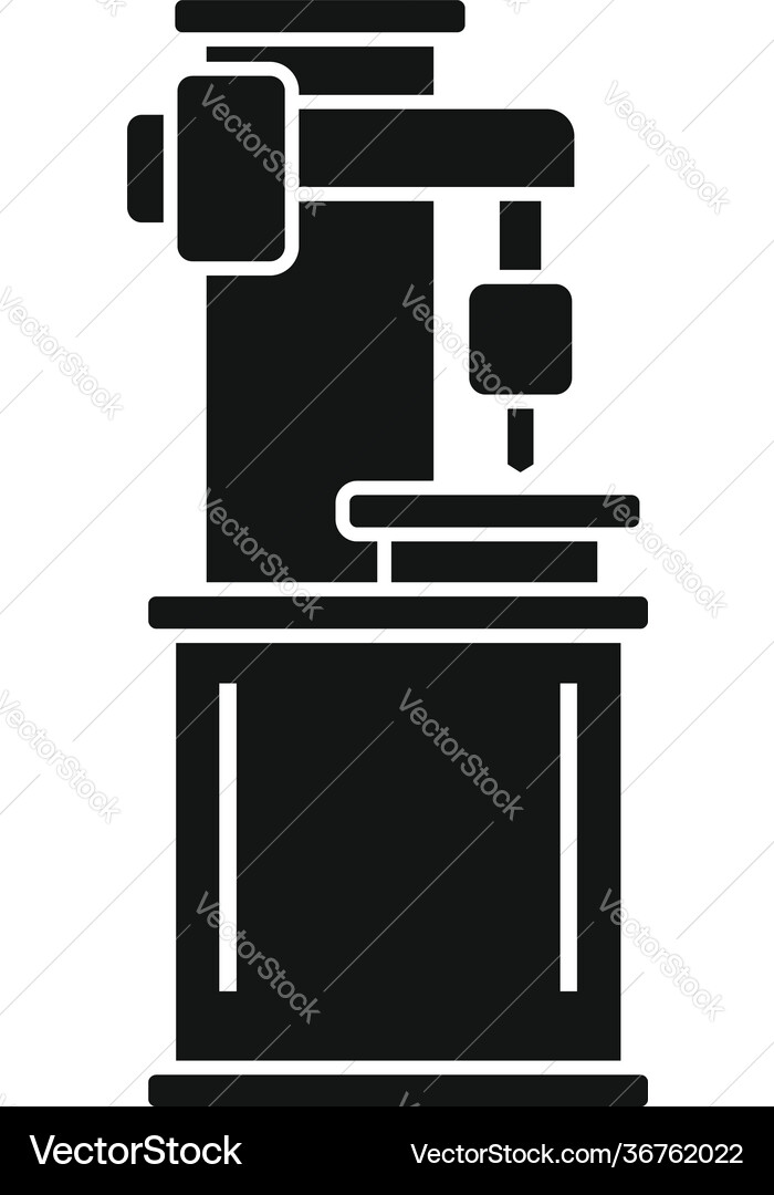 Milling machine metalwork icon simple style vector image