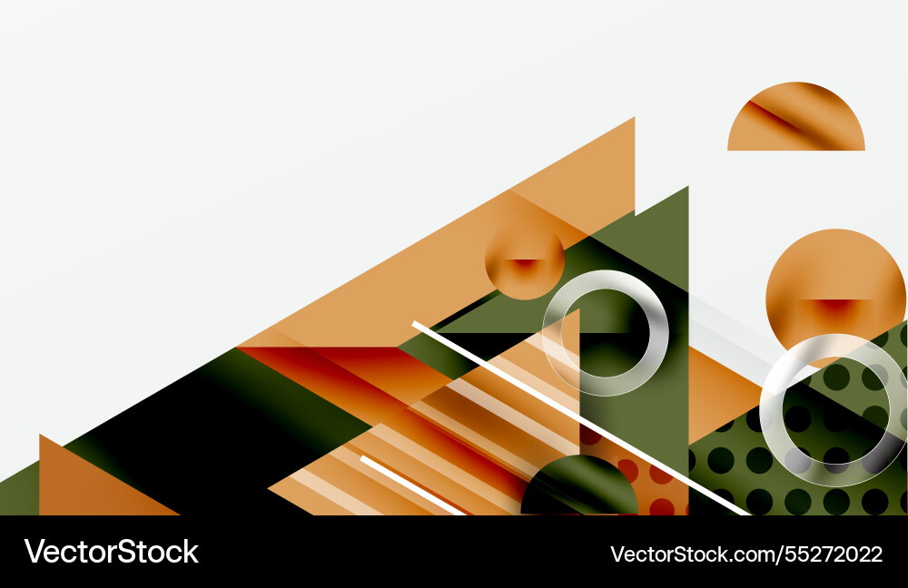 Modern geometric background - overlapping vector image