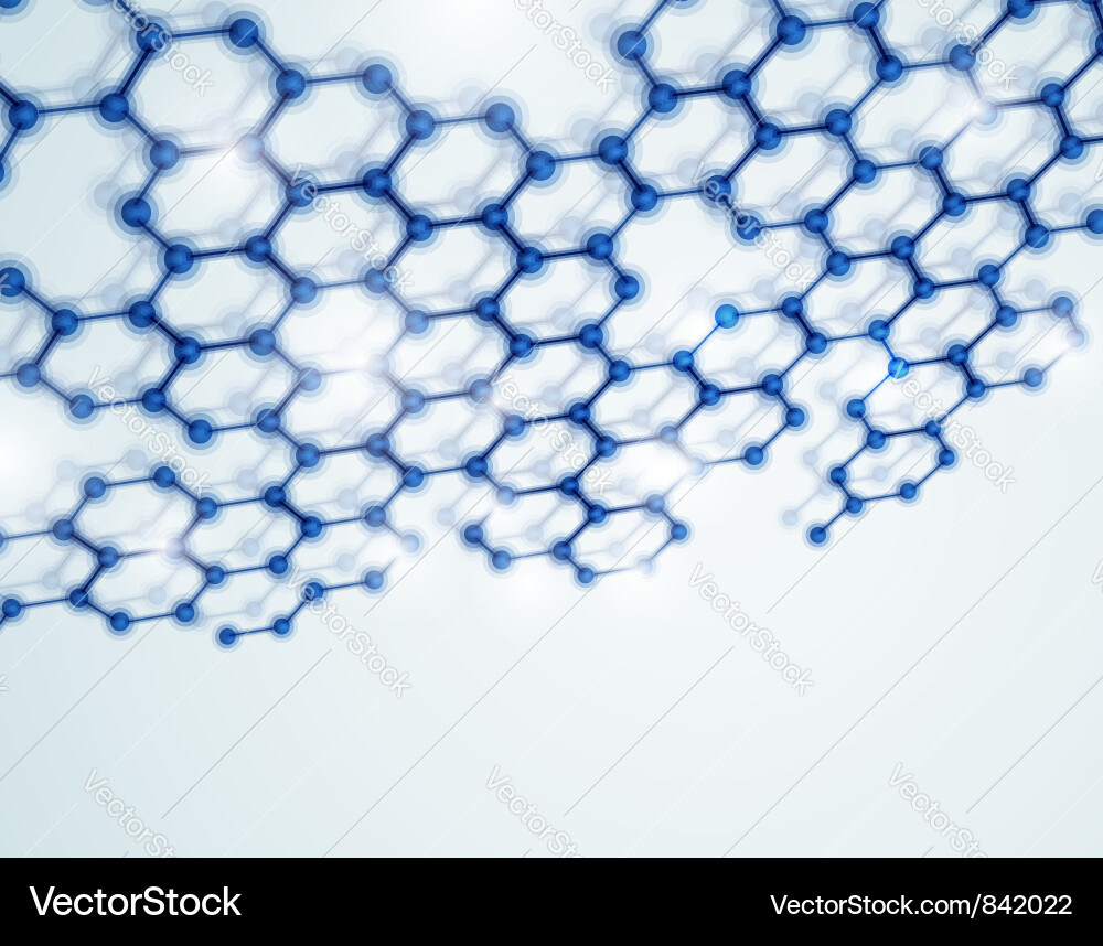 Molecular Structure Background vector image