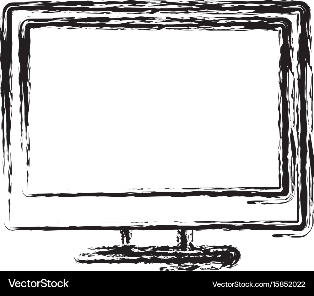 Monitor computer icon Vector Image
