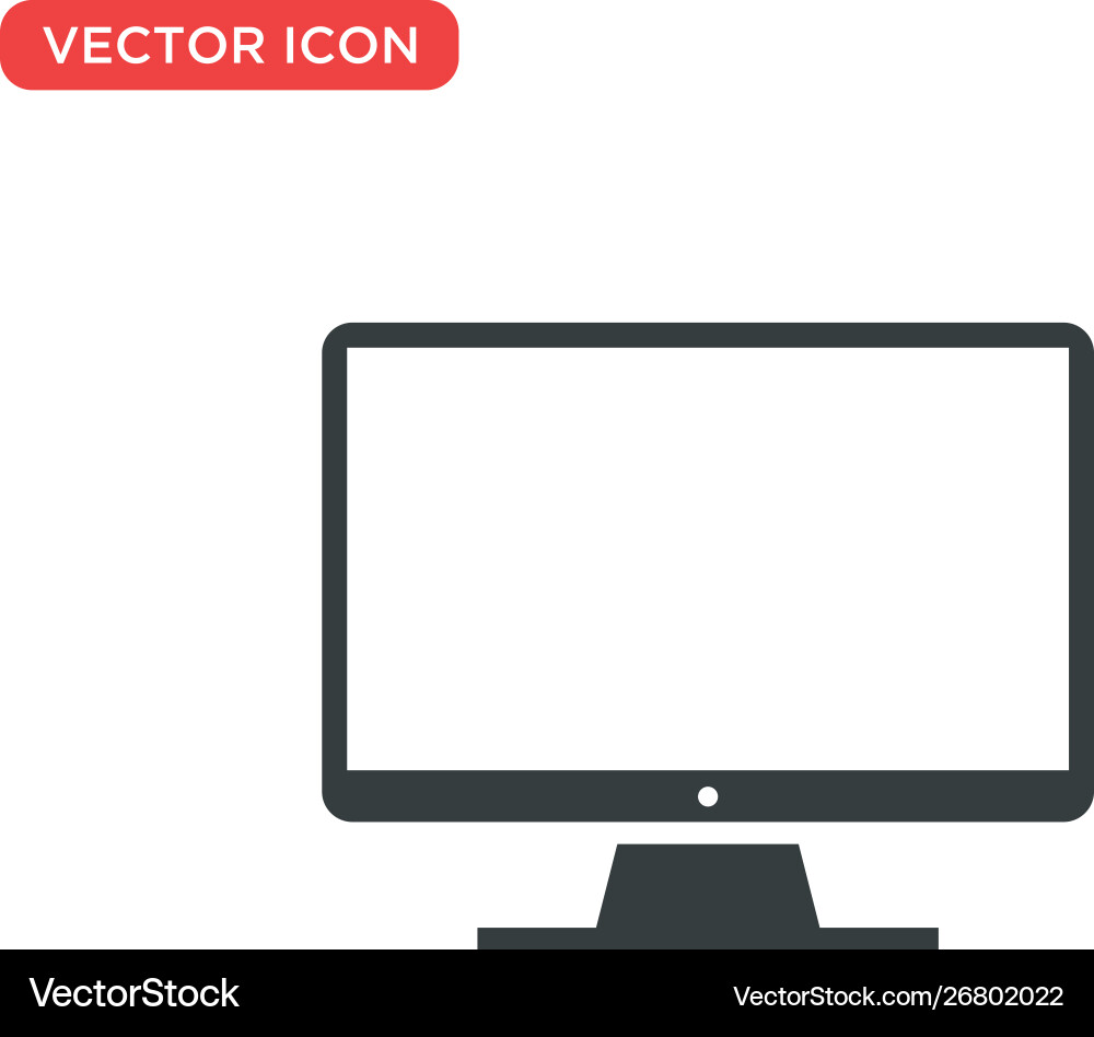 Monitor icon design Monitor icon design vector image