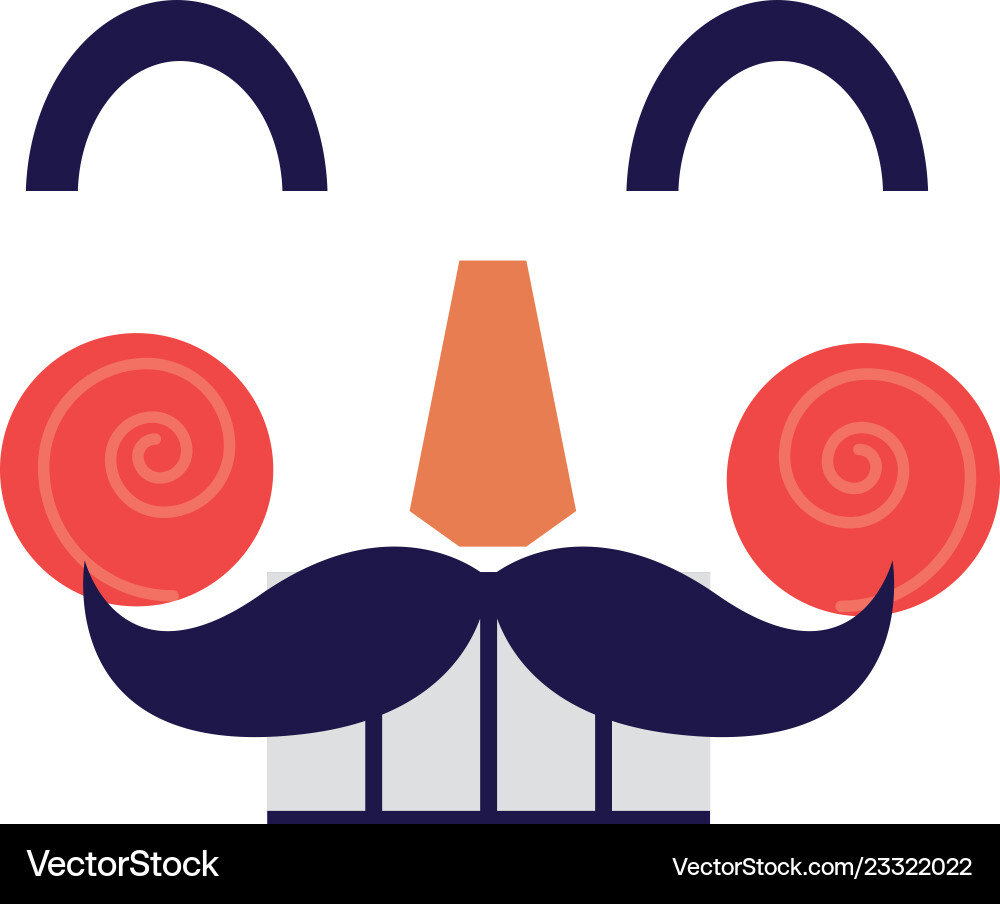 Nutcracker face design vector image