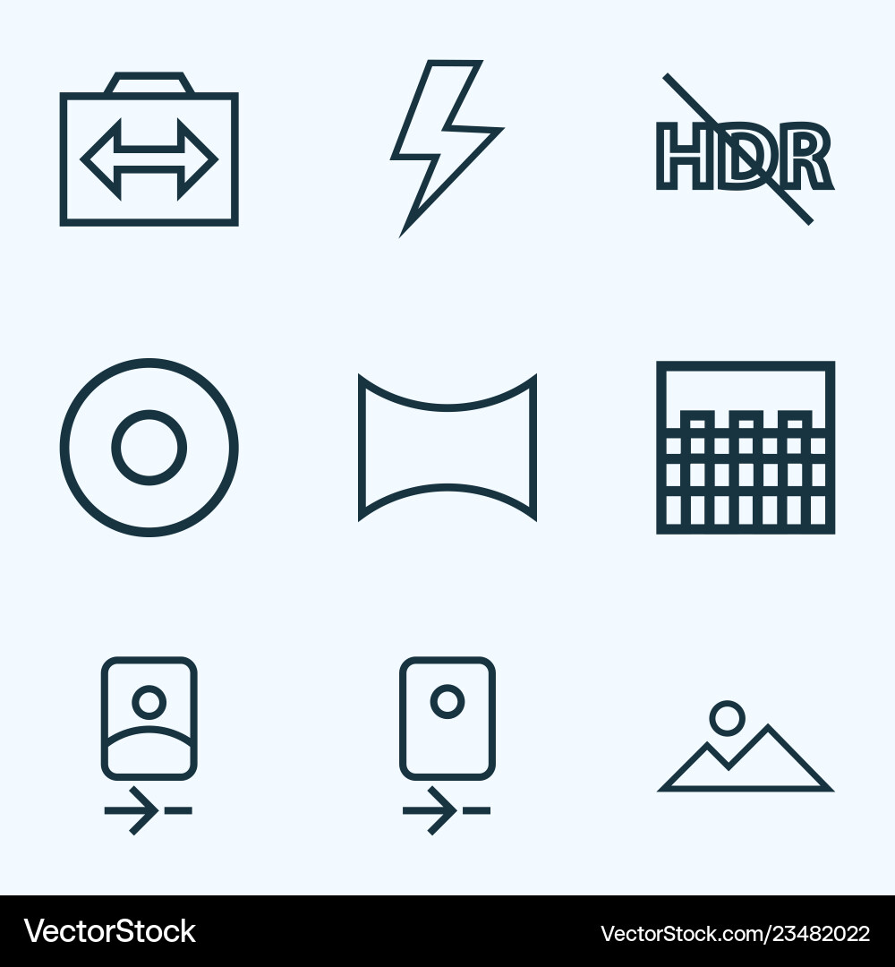 Picture icons line style set with chessboard Picture icons line style set with chessboard vector image