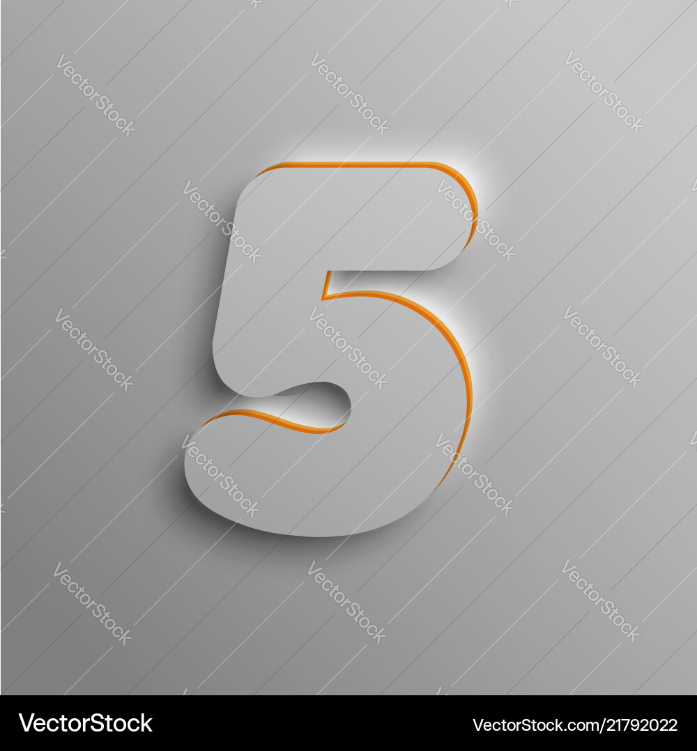 Realistic 3d font Realistic 3d font vector image