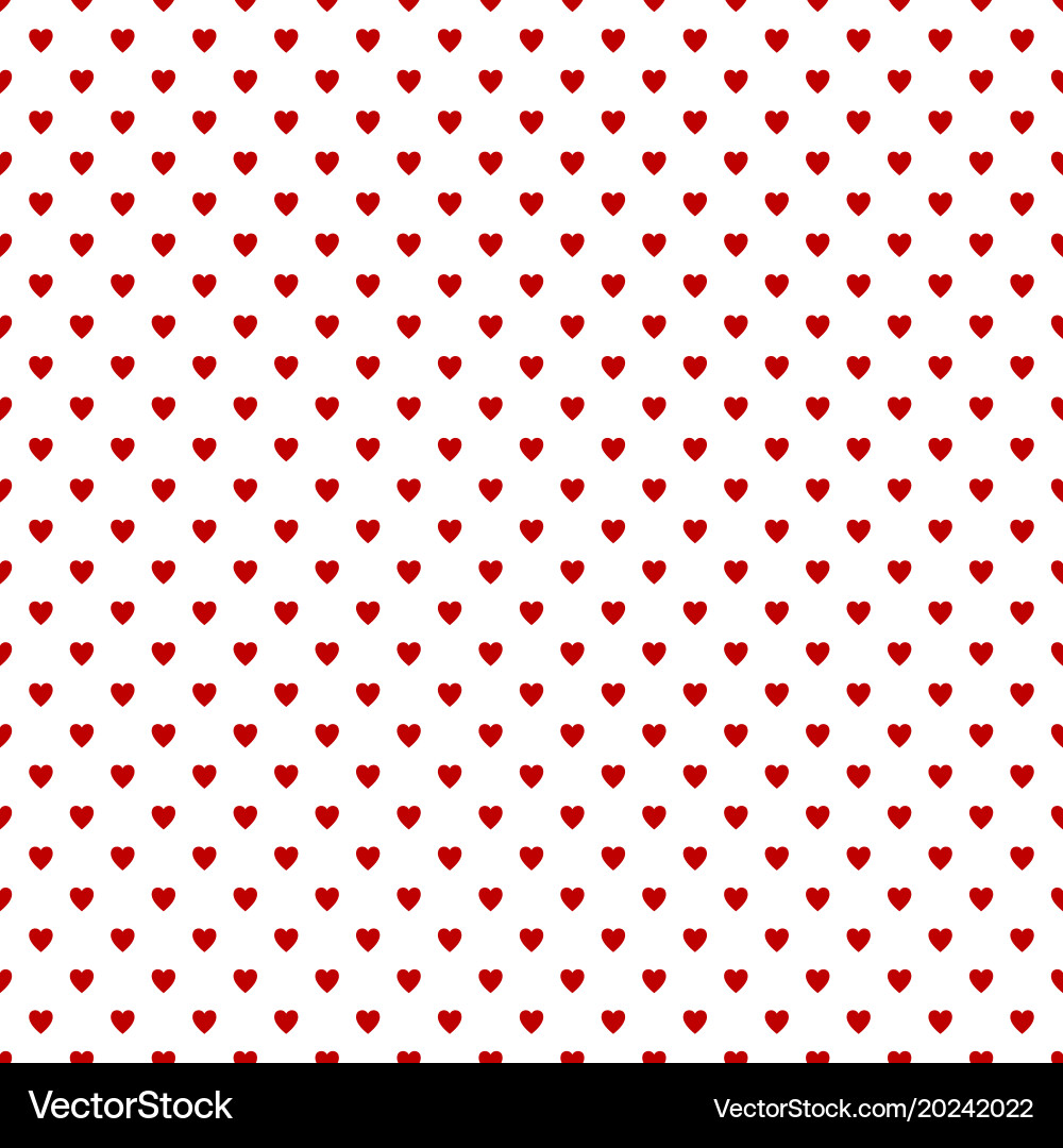 Repeating heart pattern background design - love Vector Image
