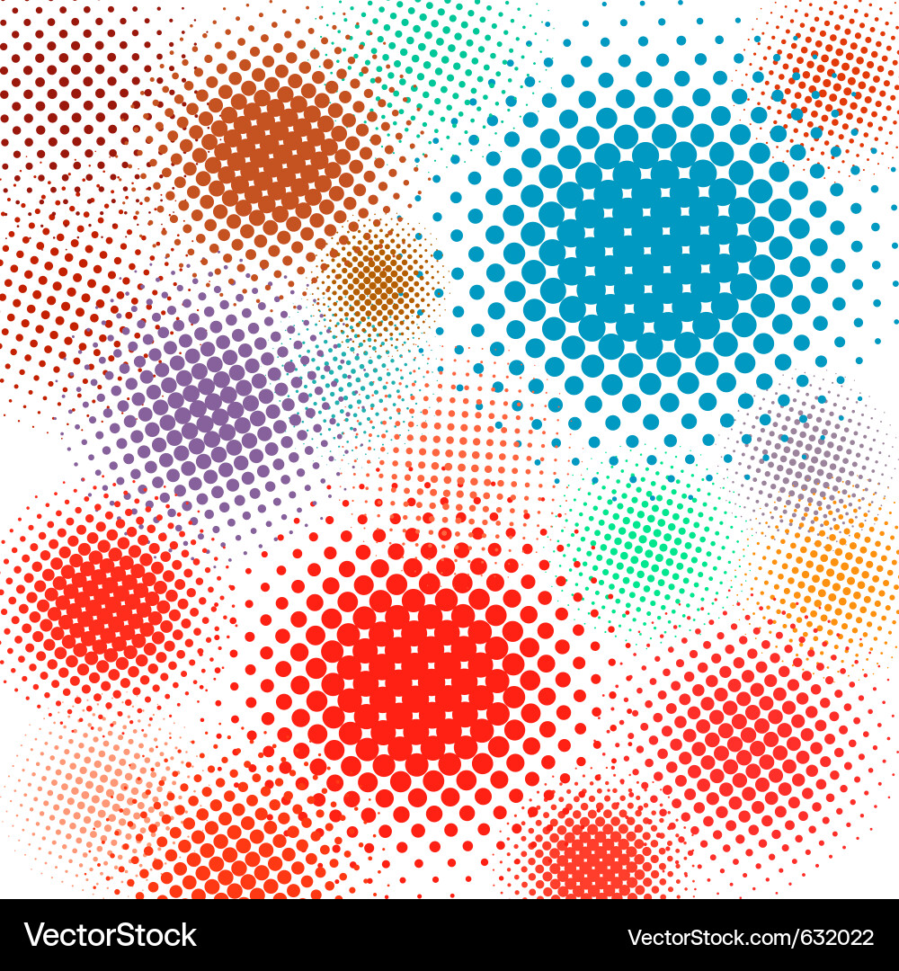 Retro Halftone Pattern Background vector image