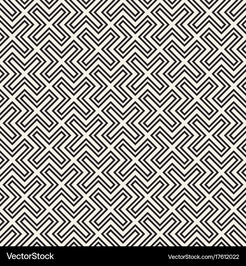 Seamless cross tiling pattern modern Vector Image