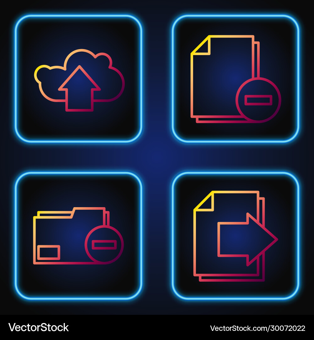 Set line next page arrow document folder Set line next page arrow document folder Vector Image