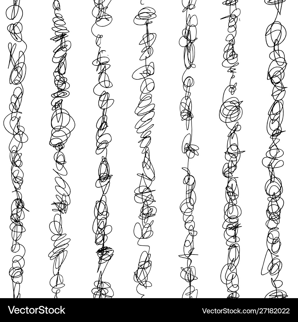 Wavy Ink Pattern - Abstract Swirls Vector Image