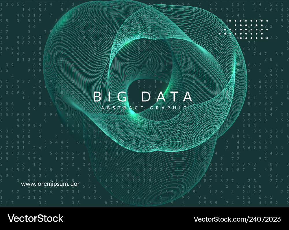 Big data background technology for visualization Big data background technology for visualization vector image