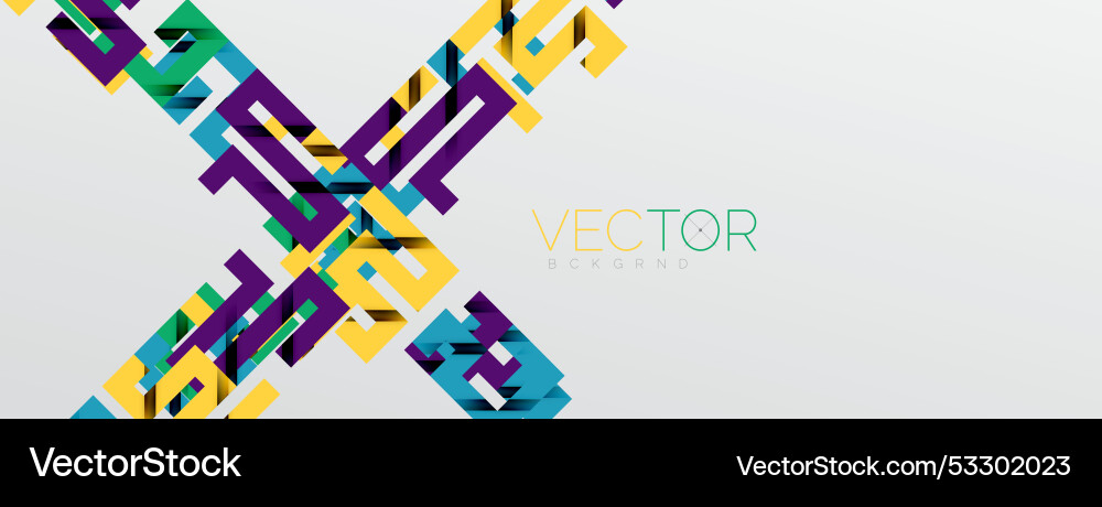 Color bend lines with shadow texture effect Vector Image